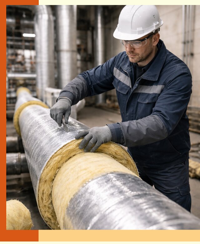 Утепление технологического оборудования и заводских установок в Котласе