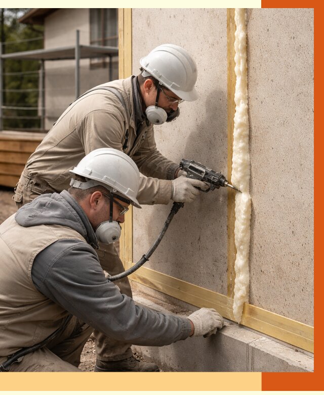 Утепление сип панелей ППУ в Котласе от 4974 руб. под ключ | ТепломастерКтл