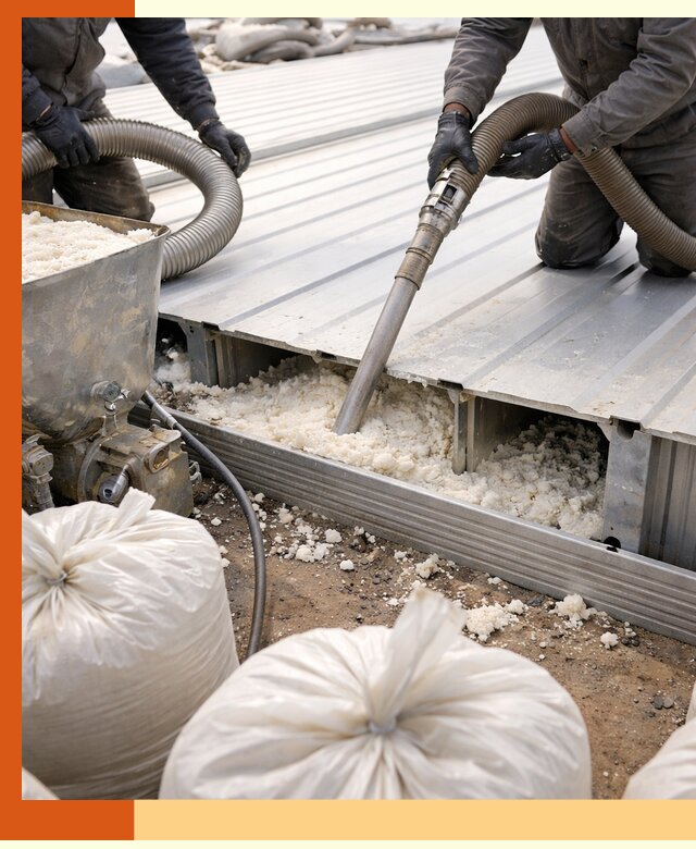 Заполнение пустот кровельных панелей пенными и мокрыми герметиками в Котласе