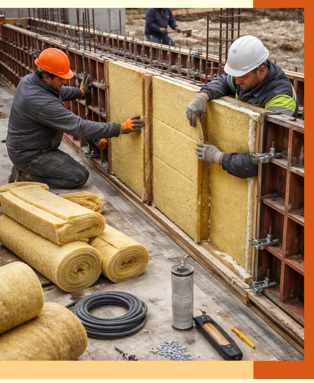 Теплоизоляция опалубки в Котласе от 7461 руб. за м2 — услуги и монтаж | ТепломастерКтл