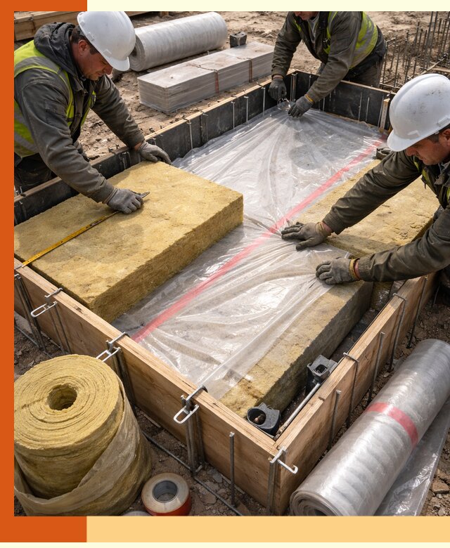 Теплоизоляция опалубки для строительства в Котласе