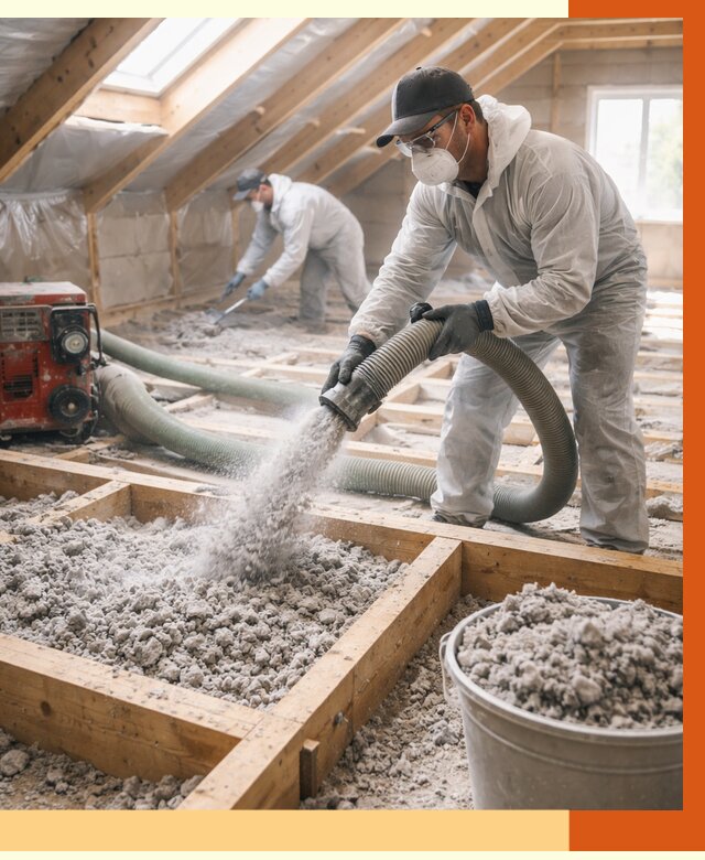 Утепление эковатой в Котласе от 3057 руб./м2 — монтаж и задувка | ТепломастерКтл