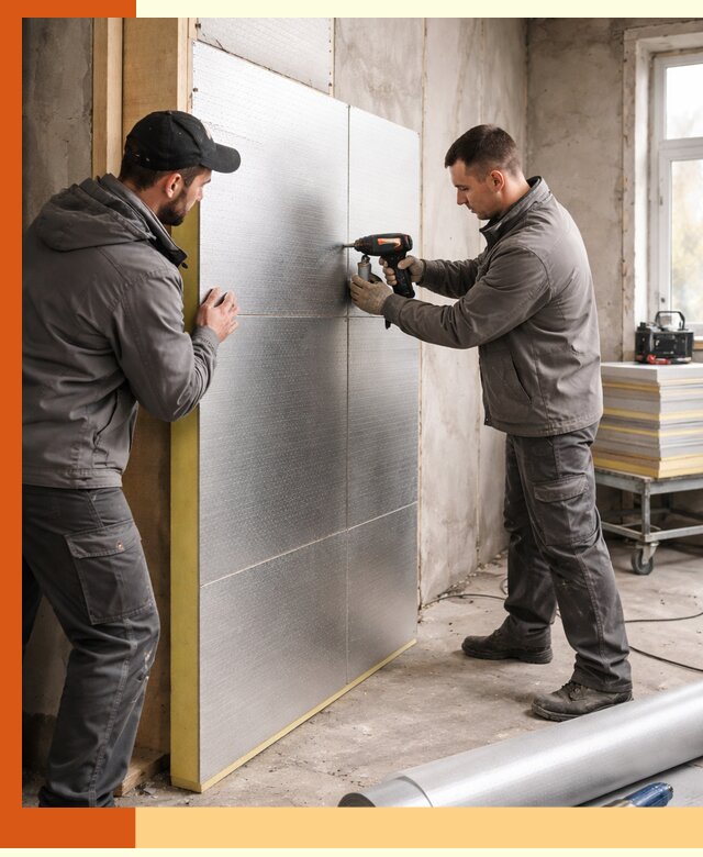 Утепление PIR панелями домов и зданий в Котласе