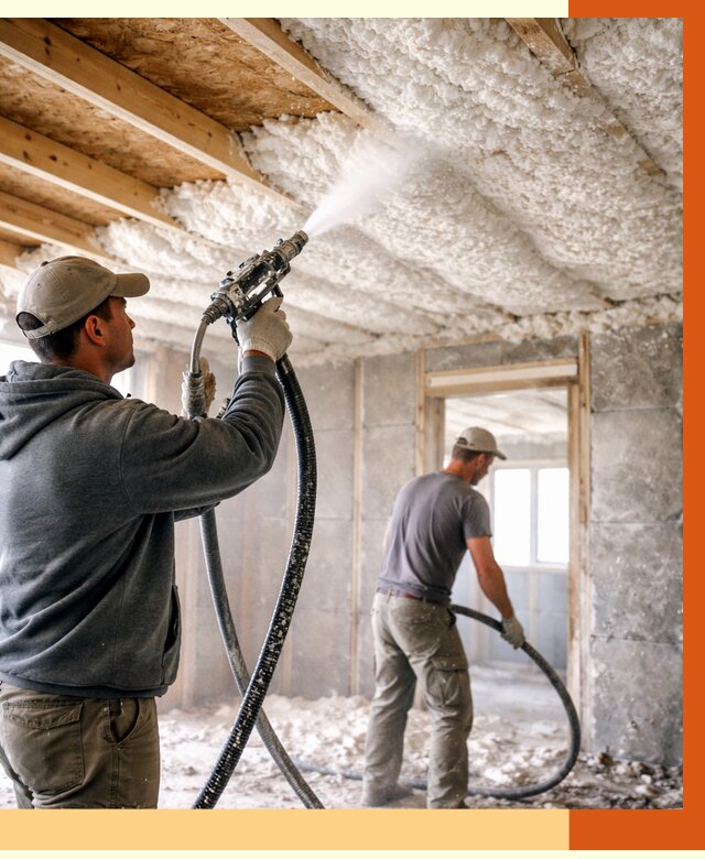 Утепление пеноизолом в Котласе от 1658 руб./м2 под ключ | ТепломастерКтл