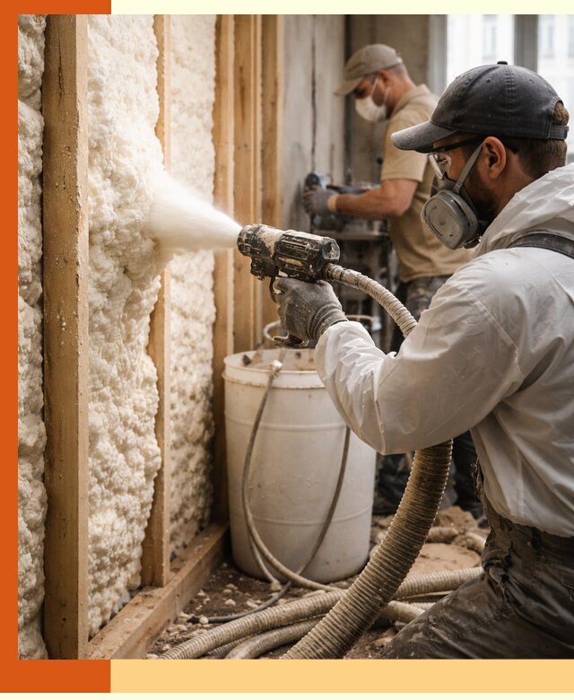 Утепление пеноизолом жилых и коммерческих объектов в Котласе