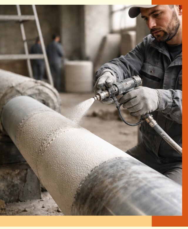 Утепление труб жидкой теплоизоляцией в Котласе от 7772 руб. под ключ | ТепломастерКтл
