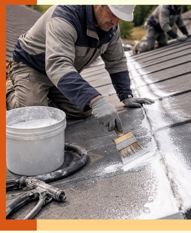 Утепление кровли жидкой теплоизоляцией в Котласе