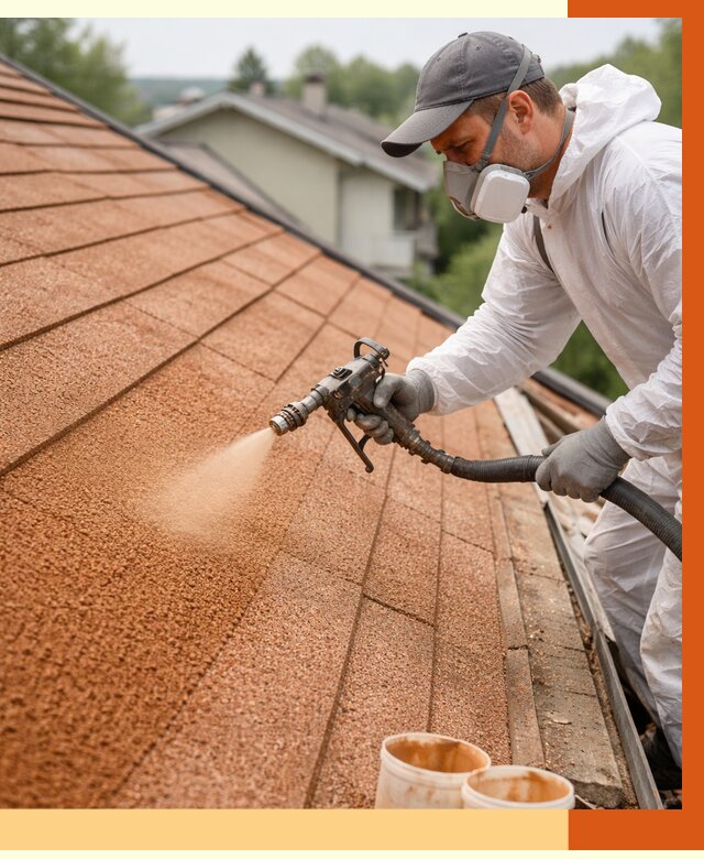 Утепление кровли жидкой пробкой в Котласе от 2798 руб./м² под ключ | ТепломастерКтл