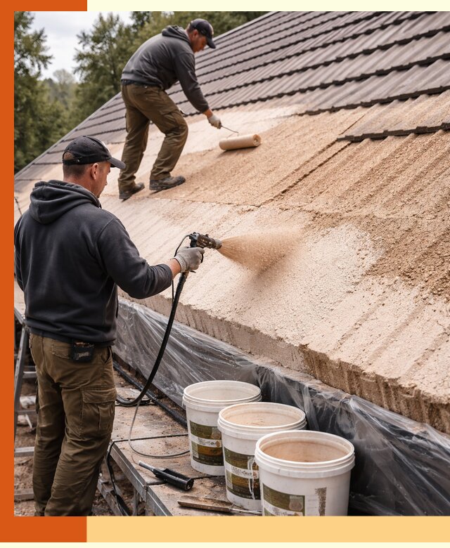 Утепление кровли жидкой пробкой в Котласе для домов и зданий
