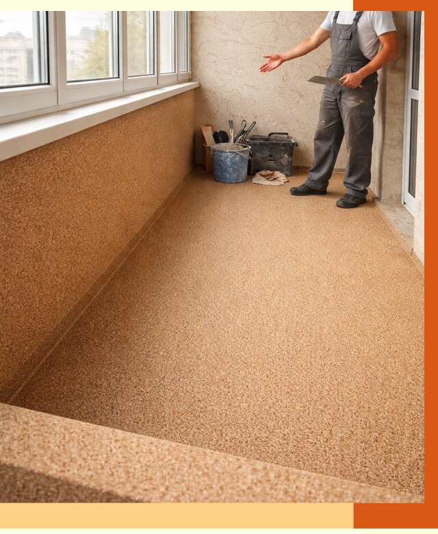 Утепление балкона жидкой пробкой в Котласе от 3782 руб/м² под ключ | ТепломастерКтл