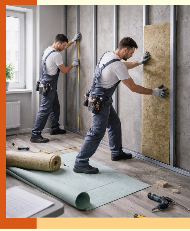 Шумоизоляция квартиры под ключ в Котласе — профессионально и гарантированно