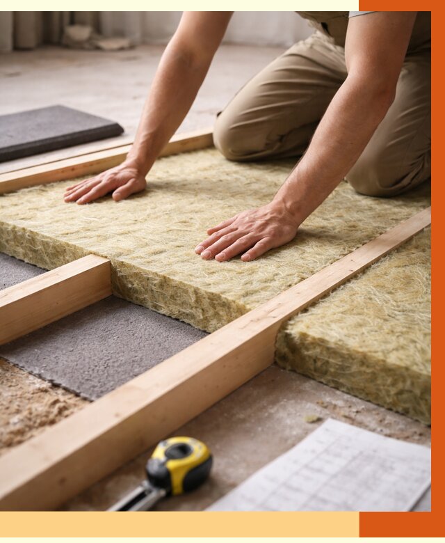 Шумоизоляция пола в Котласе от 1295 руб./м² — профессиональная звукоизоляция | ТепломастерКтл