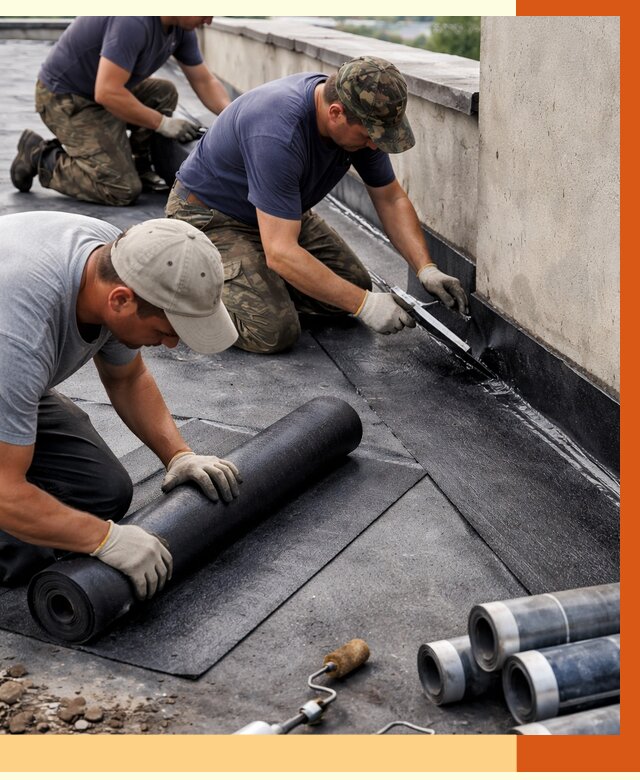 Гидроизоляция кровли в Котласе от 4663 руб. — профессиональная гидроизоляция крыши | ТепломастерКтл