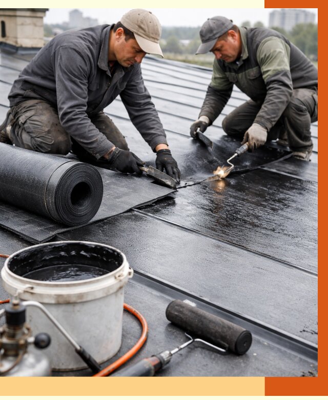 Гидроизоляция фальцевой кровли в Котласе от 7772 руб. под ключ | ТепломастерКтл