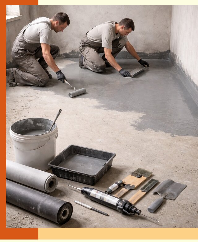 Гидроизоляция пола в Котласе — надежная защита от влаги и протечек