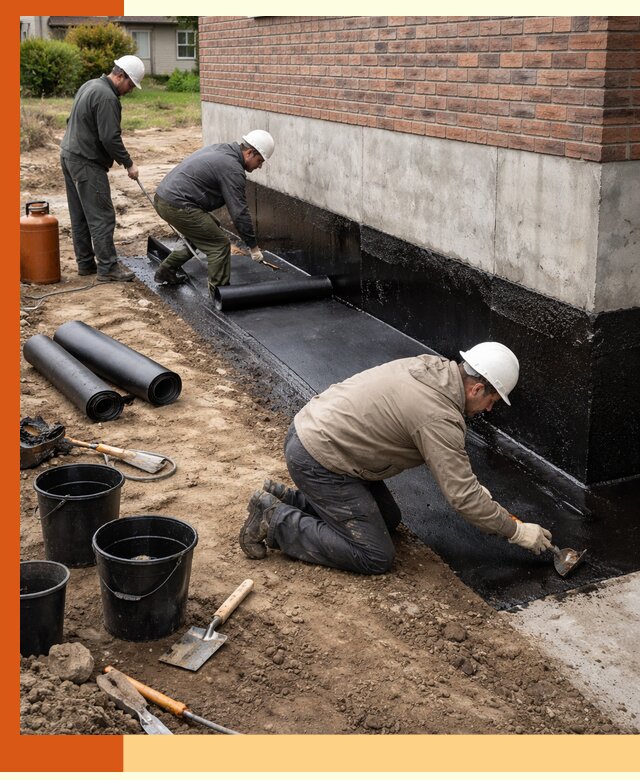 Гидроизоляция фундамента в Котласе: надежная защита строений