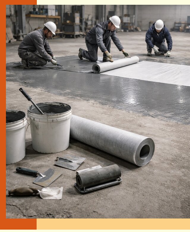Гидроизоляция промышленного пола в Котласе — защита и долговечность