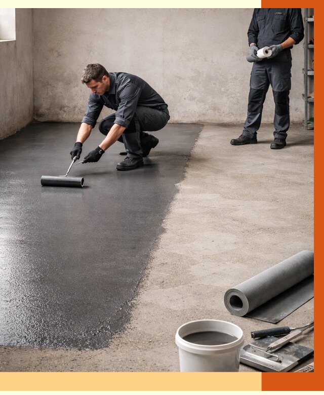 Гидроизоляция гаражного пола в Котласе от 3627 руб./м² — ТепломастерКтл профессионально