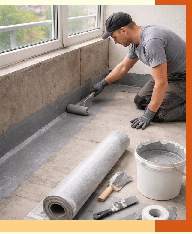 Профессиональная гидроизоляция балкона в Котласе от 4352 руб. | ТепломастерКтл