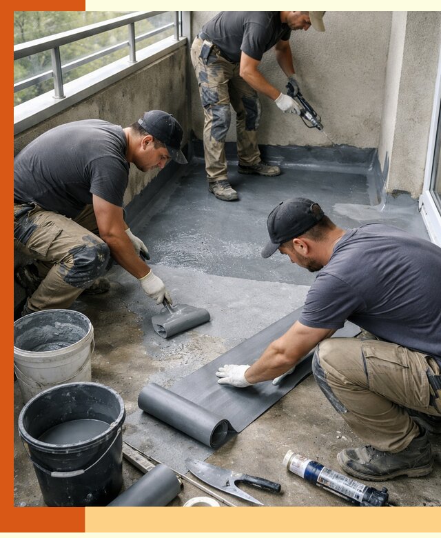 Гидроизоляция балкона в Котласе: надежная защита от протечек