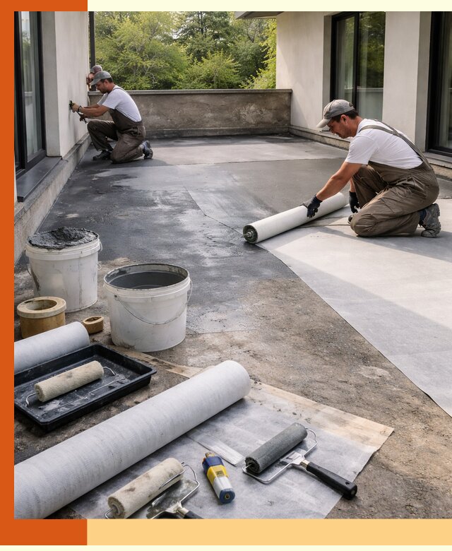 Гидроизоляция террасы в Котласе — надежная защита от влаги и протечек