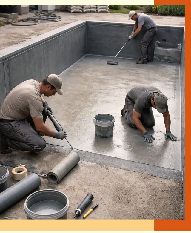 Профессиональная гидроизоляция бассейна в Котласе от 6736 руб. за м2 | ТепломастерКтл