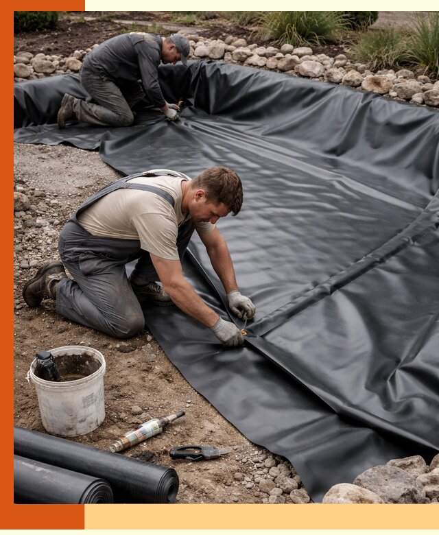 Гидроизоляция пруда в Котласе: надежная защита и герметизация