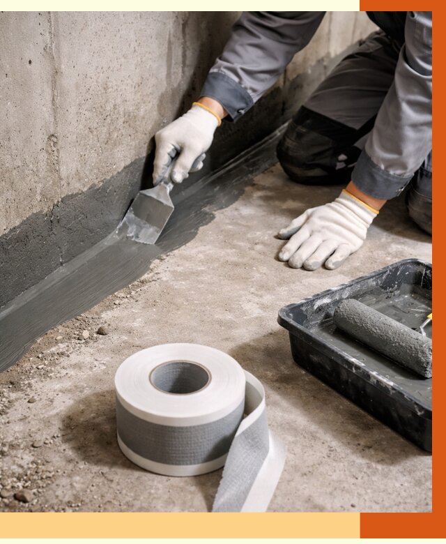 Гидроизоляция швов и герметизация стыков в Котласе от 1295 руб. | ТепломастерКтл