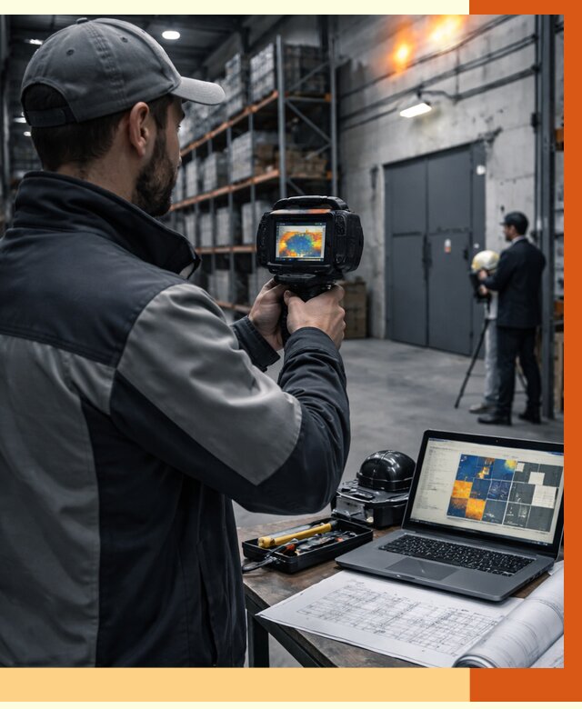 Тепловизионное обследование склада в Котласе от 6736 руб. | ТепломастерКтл