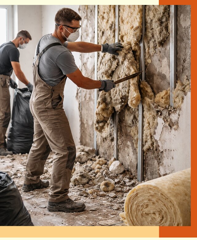 Демонтаж старого утеплителя в Котласе от 3627 руб. — работы под ключ | ТепломастерКтл