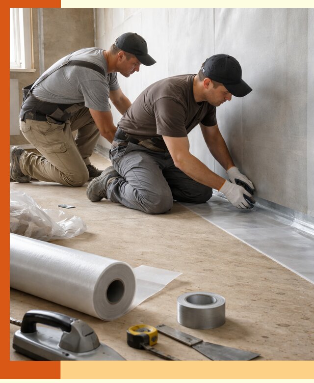 Монтаж пароизоляции для дома и помещений в Котласе