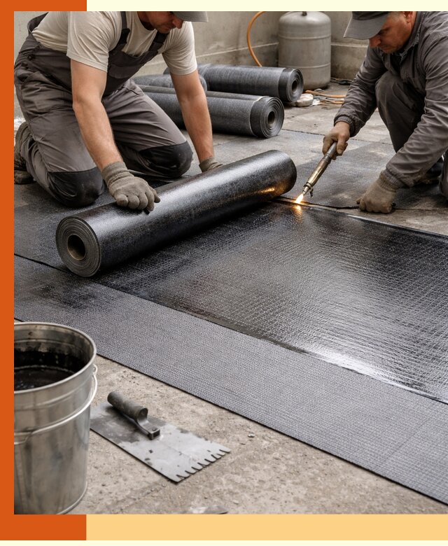 Монтаж гидроизоляционной мембраны в Котласе для зданий и конструкций