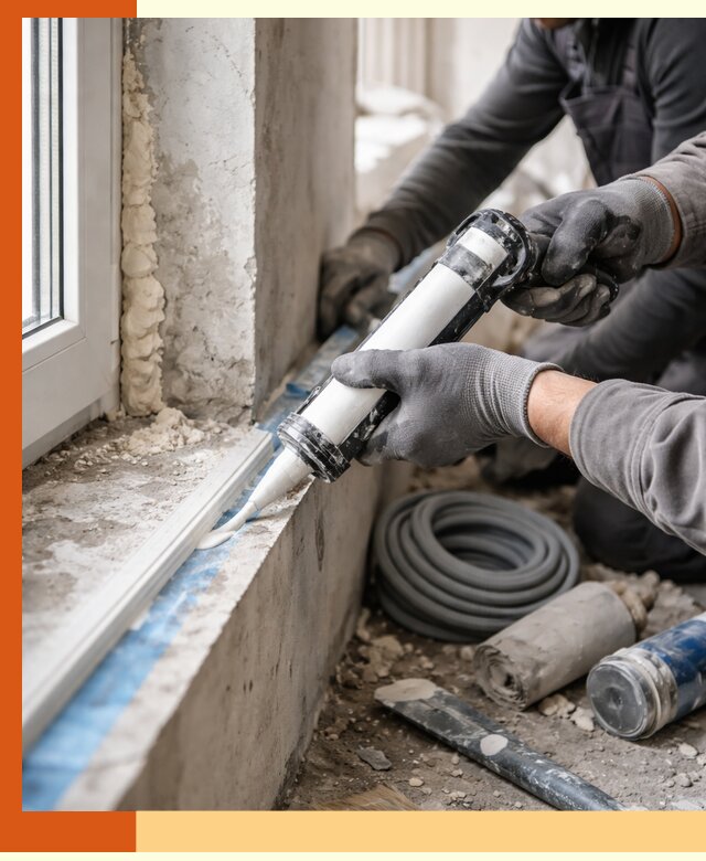 Герметизация стыков и примыканий зданий в Котласе